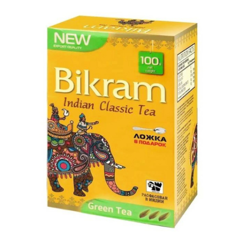 Чай индийский зелёный листовой Assam Bikram 100 г, Balaji Agro Чай индийский зелёный листовой Assam Bikram 100 г, Balaji Agro