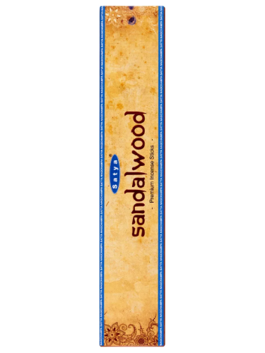 Благовония "Sandalwood" (Сандал Премиум) Premium Incense Sticks 15 г, Satya