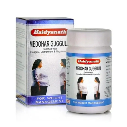 Медохар гуггул (Medohar Guggulu) - улучшение обмена веществ, снижение веса / 120 табл., Baidyanath