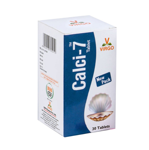 Кальци-7 (CalcI-7) - природный кальций 30 табл., VIRGO Кальци-7 (CalcI-7) - природный кальций 30 табл., VIRGO