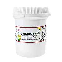 Нитьянанда Вати - при подагре, геморрое, лимфадените, опухолях / 80 табл., Imis