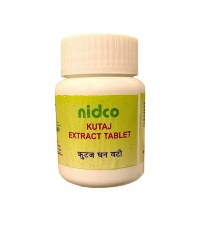 Кутадж экстракт (Kutaj Extract Tablet) - против диареи, улучшает пищеварение / 60 таб., Nidco Кутадж экстракт (Kutaj Extract Tablet) - против диареи, улучшает пищеварение / 60 таб., Nidco