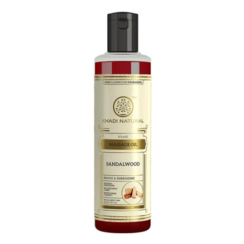 Масло массажное "Сандал" (Sandalwood Massage Oil) 210 мл, Khadi Natural