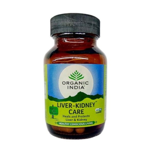 Ливер-Кидни Кер - здоровье печени и почек 60 капс., Organic India