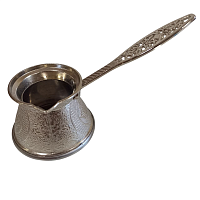 Турка для кофе, серебро, большая, ZAMAK