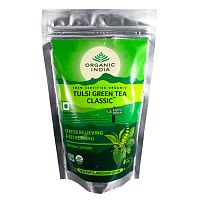 Напиток Тулси с зеленым чаем (Tulsi Green Tea) 100 г, Organic India