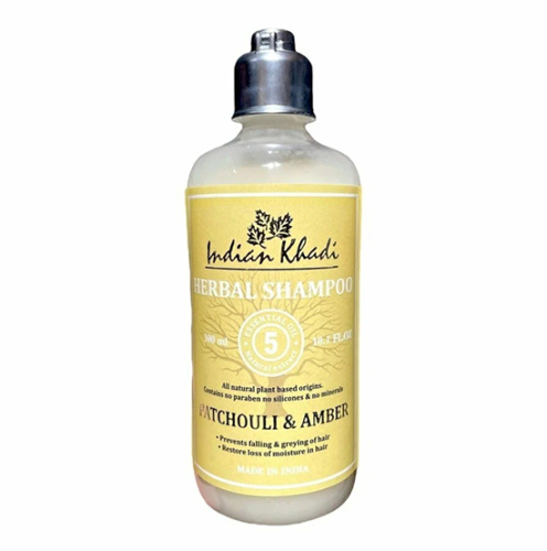 Шампунь Пачули и Амбра (Patchouli Amber) 300 мл, Indian Khadi