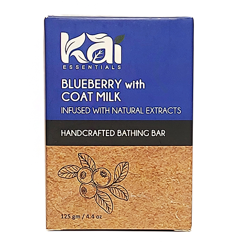 Мыло ручной работы Bathing bar "Черника с молоком" 125 г, KAI ESSENTIALS