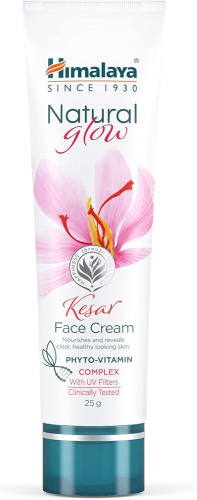 Натурал Глоу Кесар (Natural Glow Kesar) - крем для лица c шафраном и ниацинамидом / 25гр., Himalaya